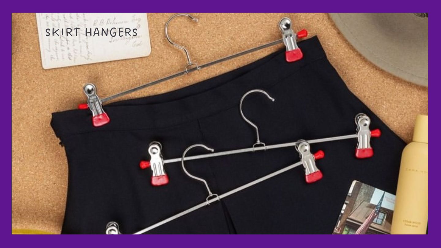 Silver clearance skirt hangers